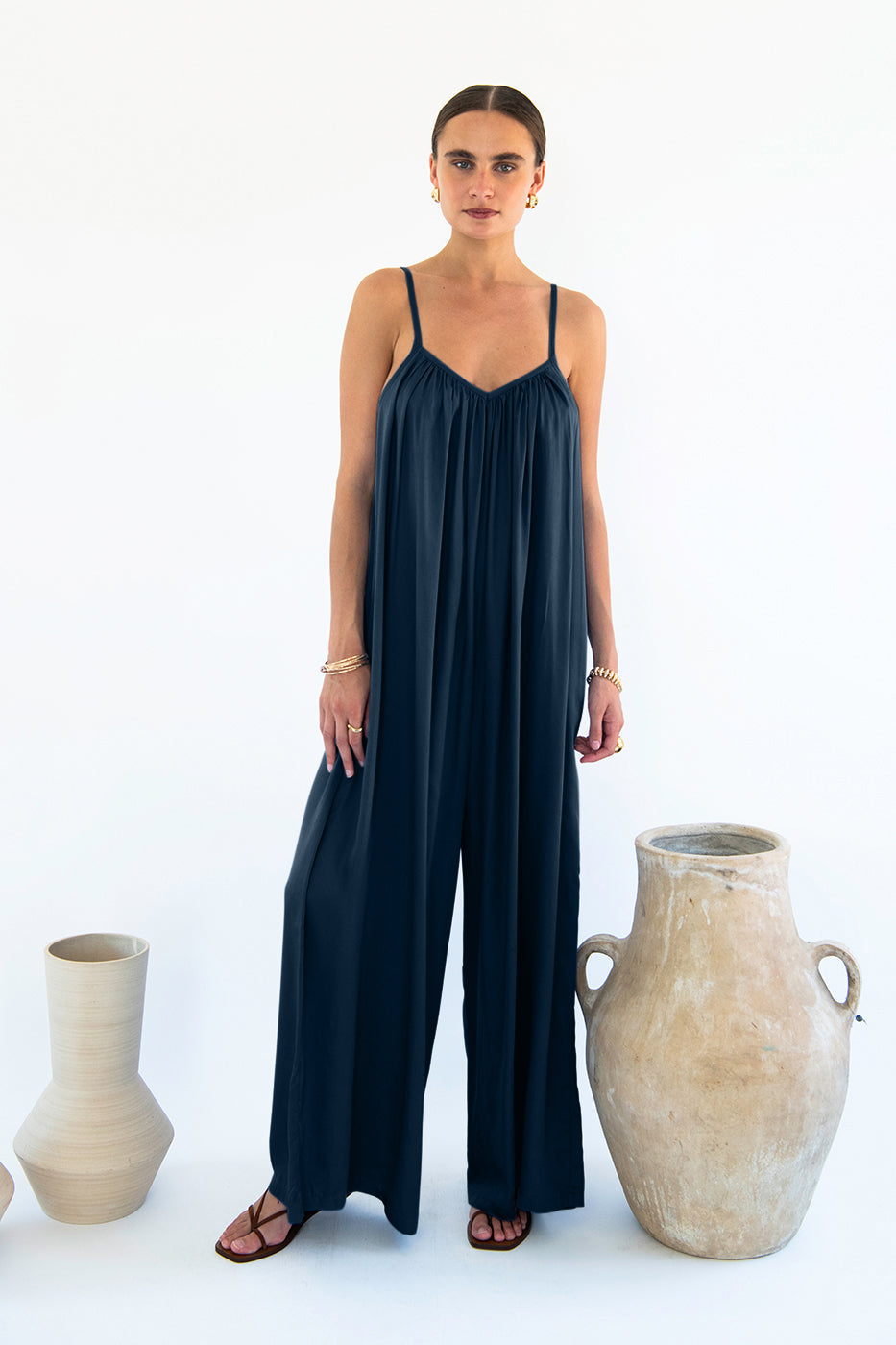 Bali Jumpsuit - Satin Tencel