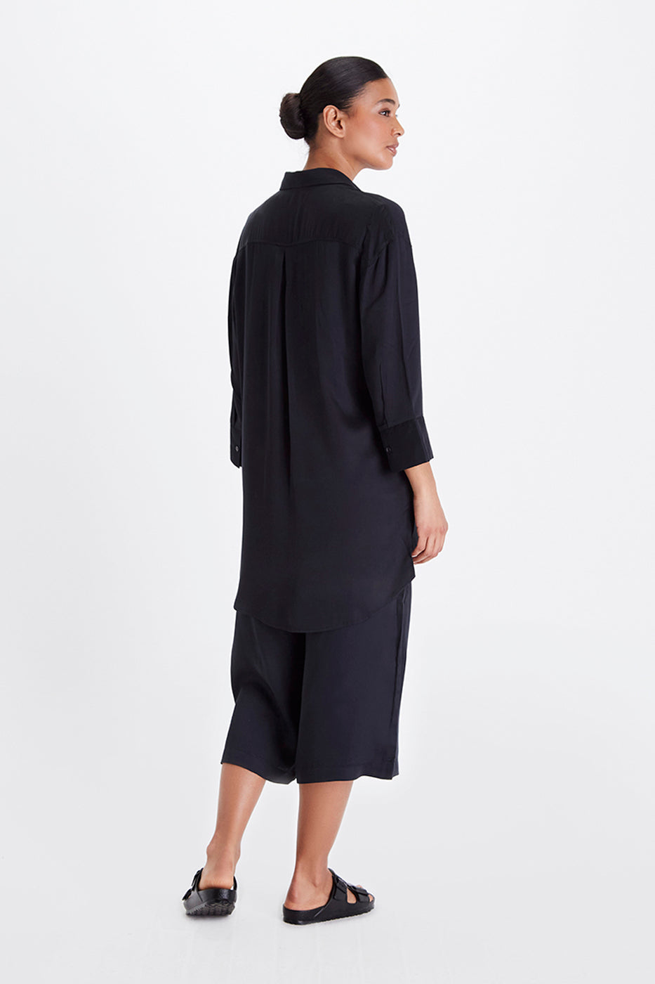 Boyfriend Shirt - Satin Tencel