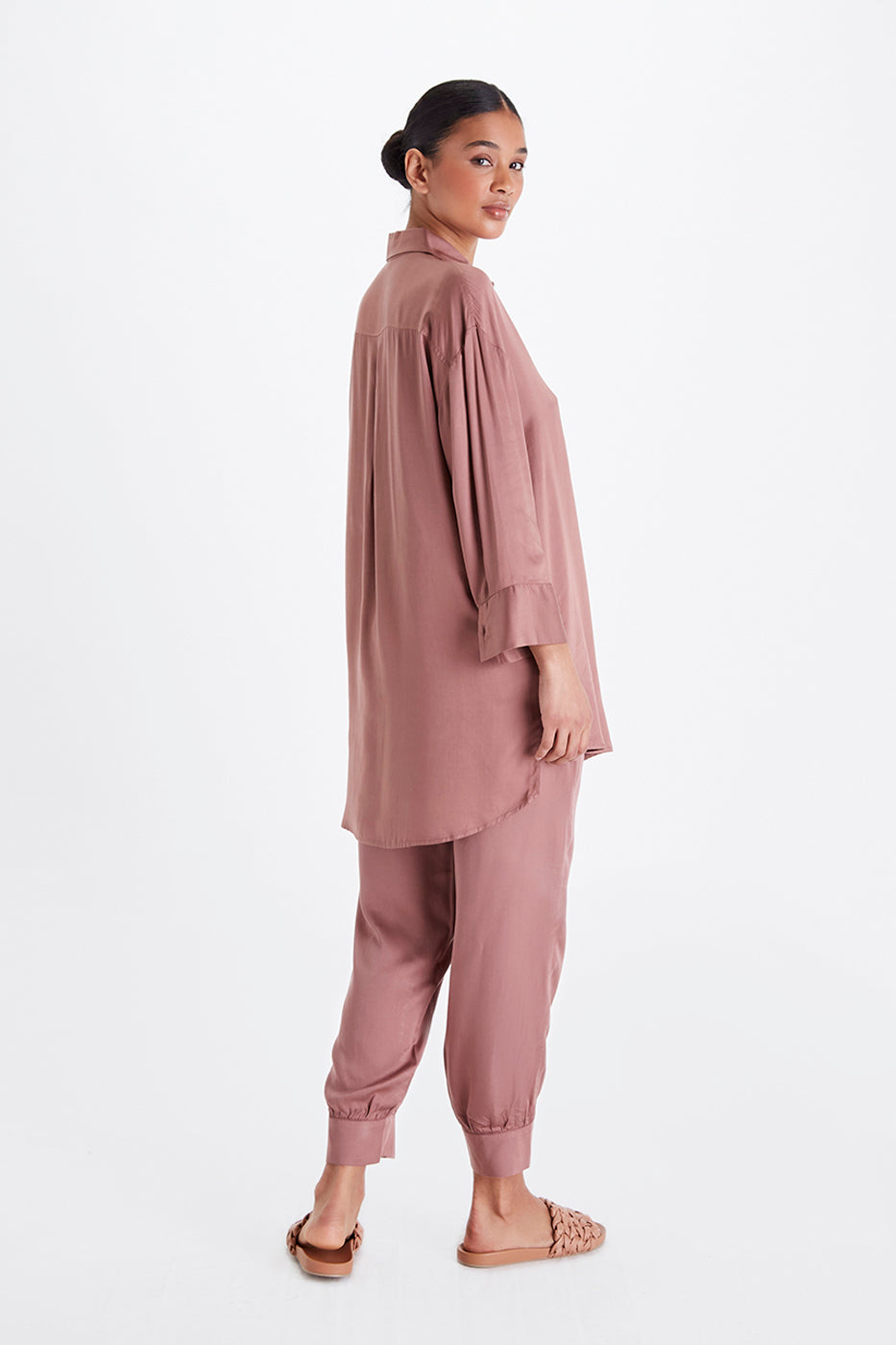 Boyfriend Shirt - Satin Tencel