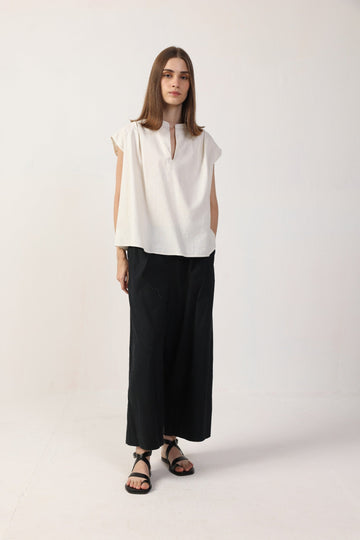 Brisa Cropped Pants - Linen