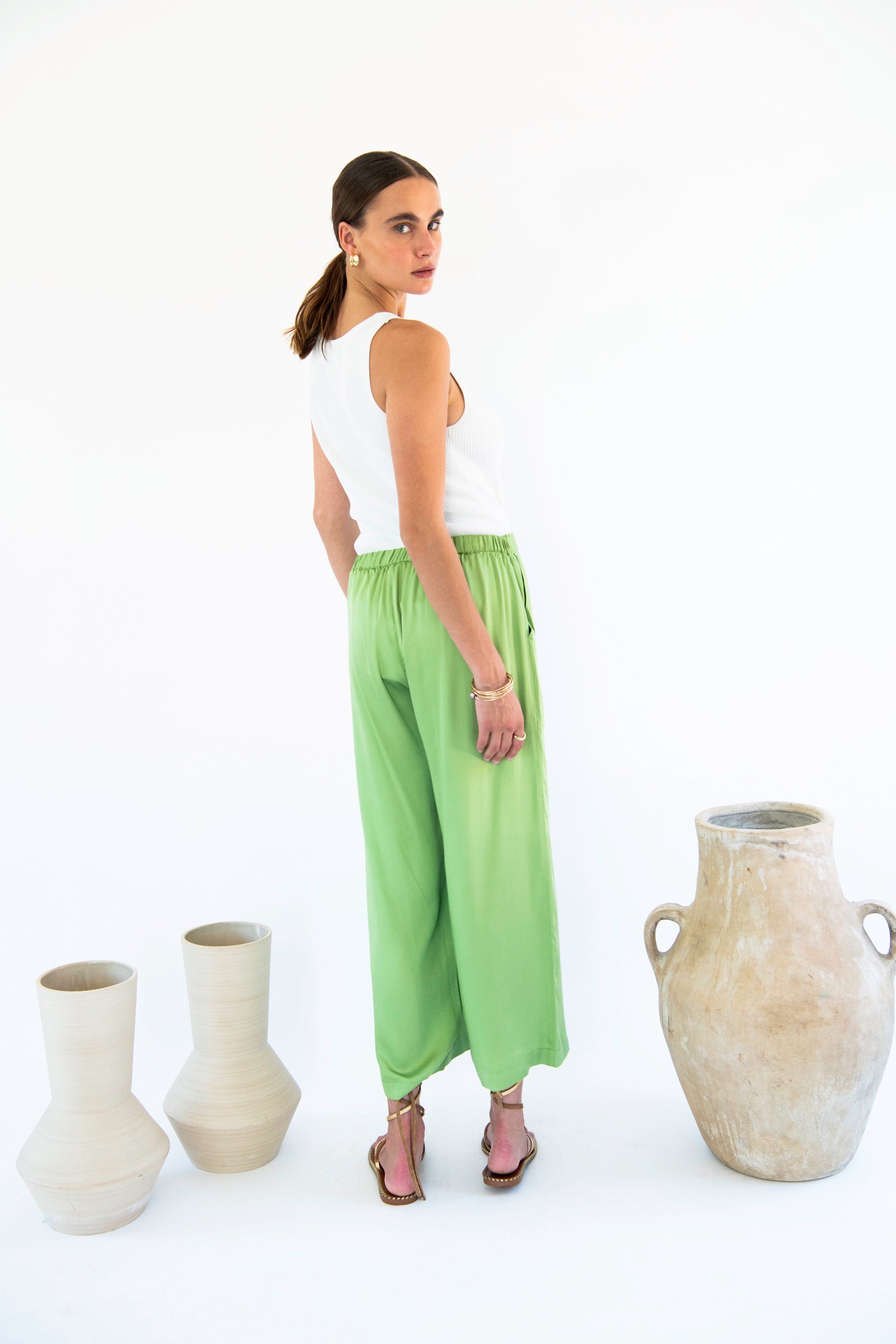 Carina Cropped Palazzo Pants