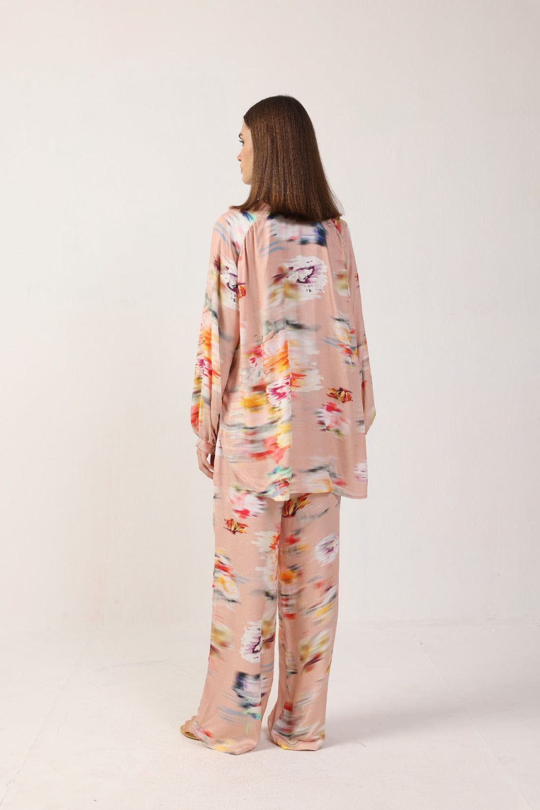 Carina Palazzo Pants - Flower Blur