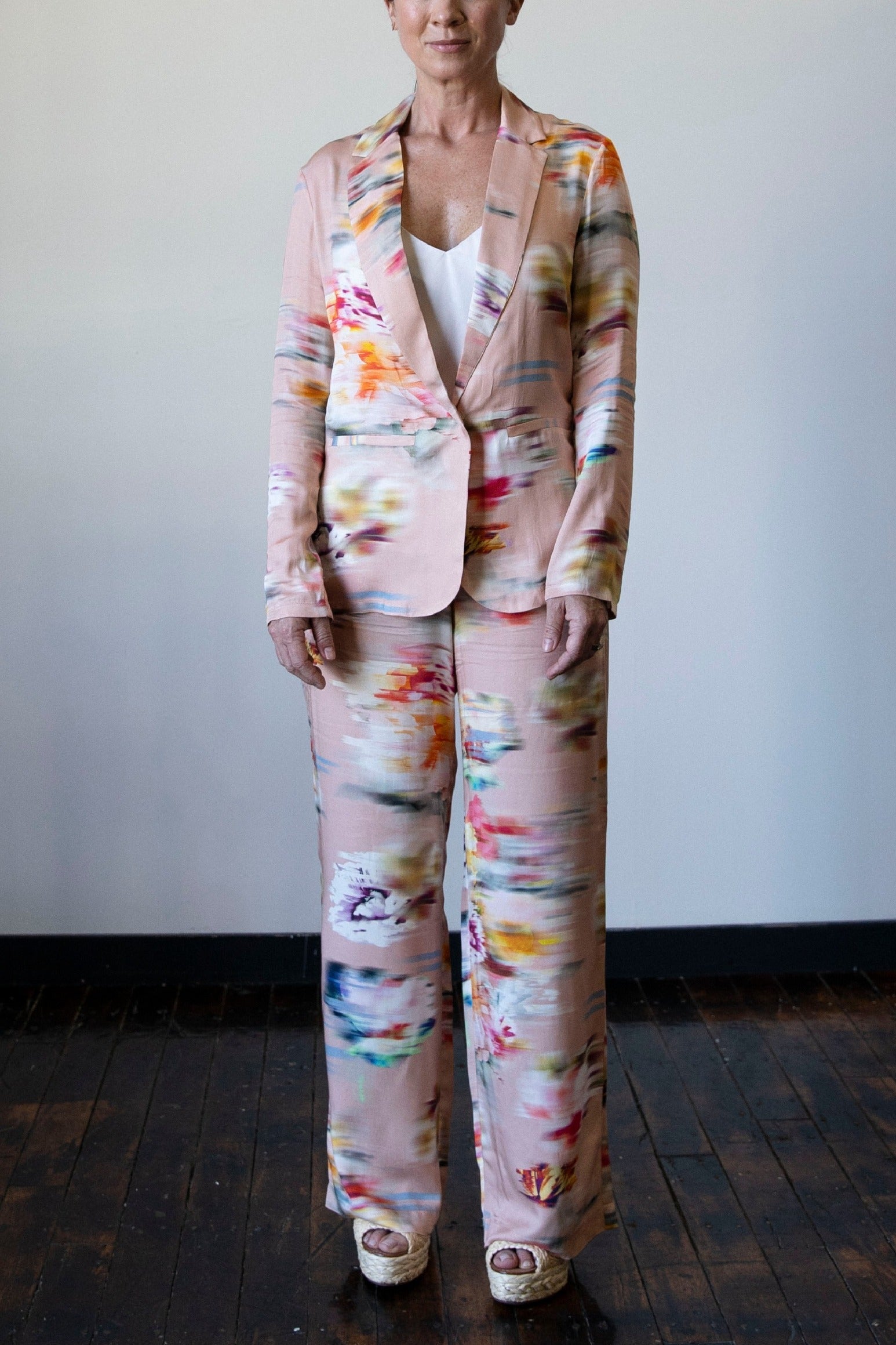 Carina Palazzo Pants - Flower Blur