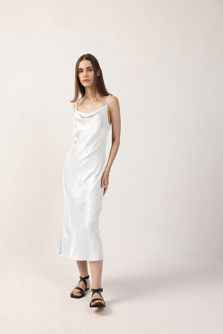 Cowl Neck Midi Dress FW24