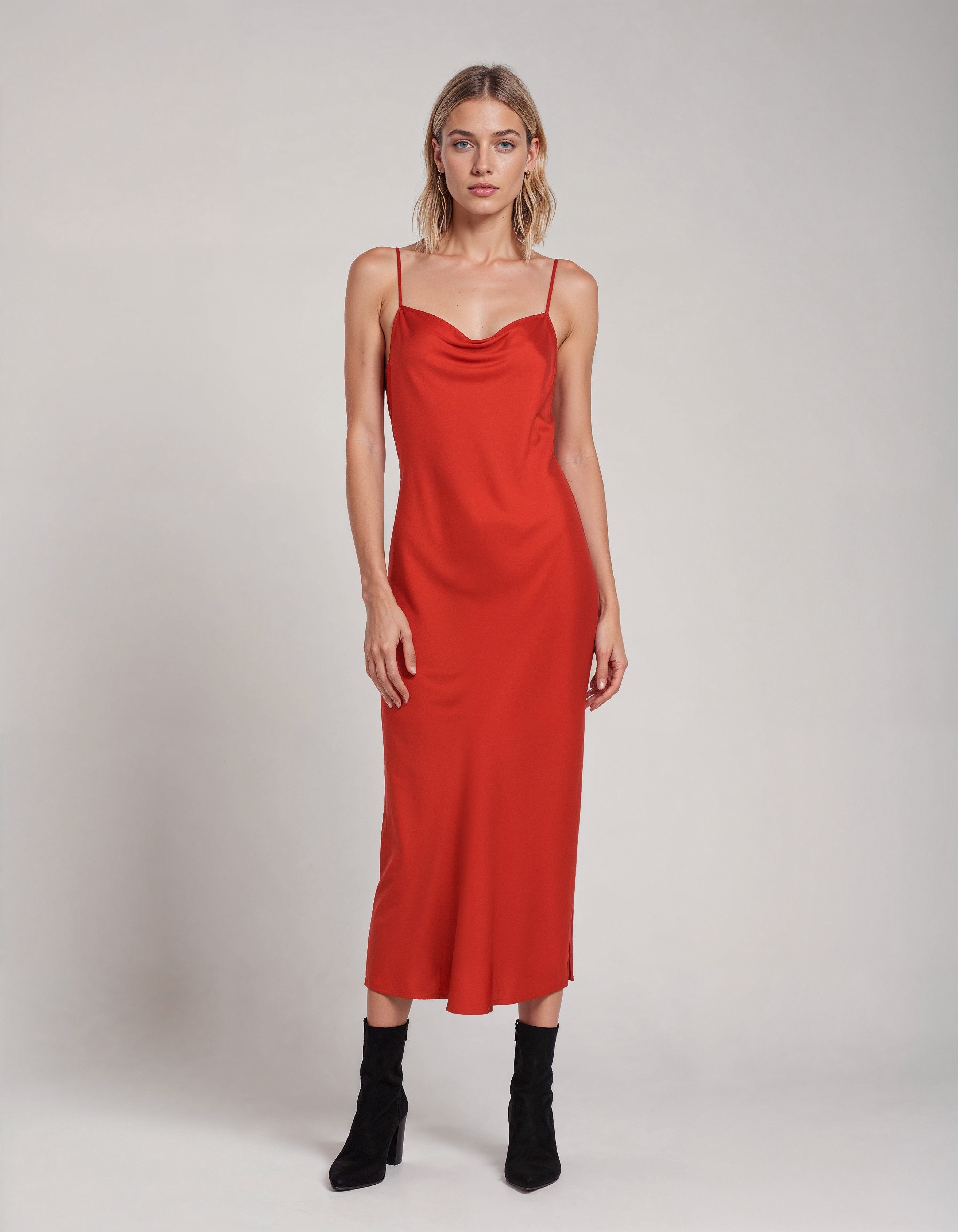 Cowl Neck Midi Dress FW24