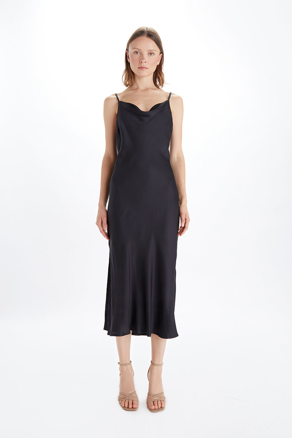 Cowl Neck Midi Dress FW24