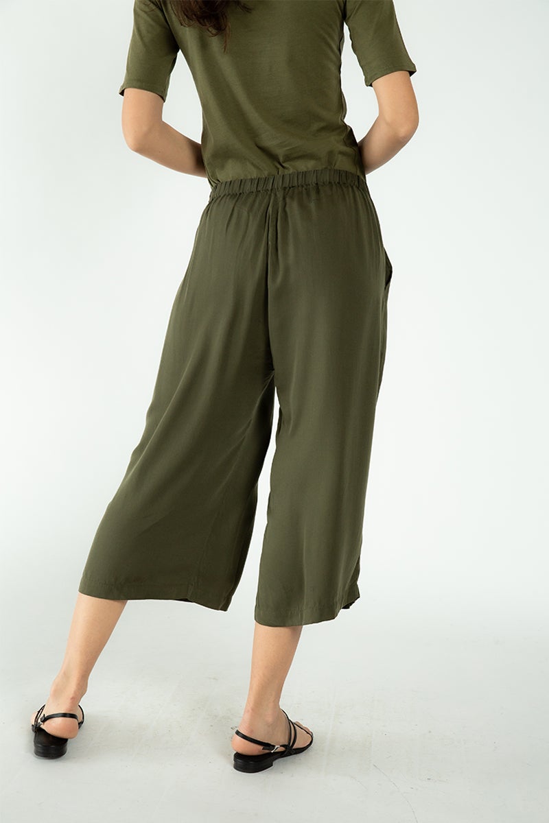Cropped Palazzo Pants