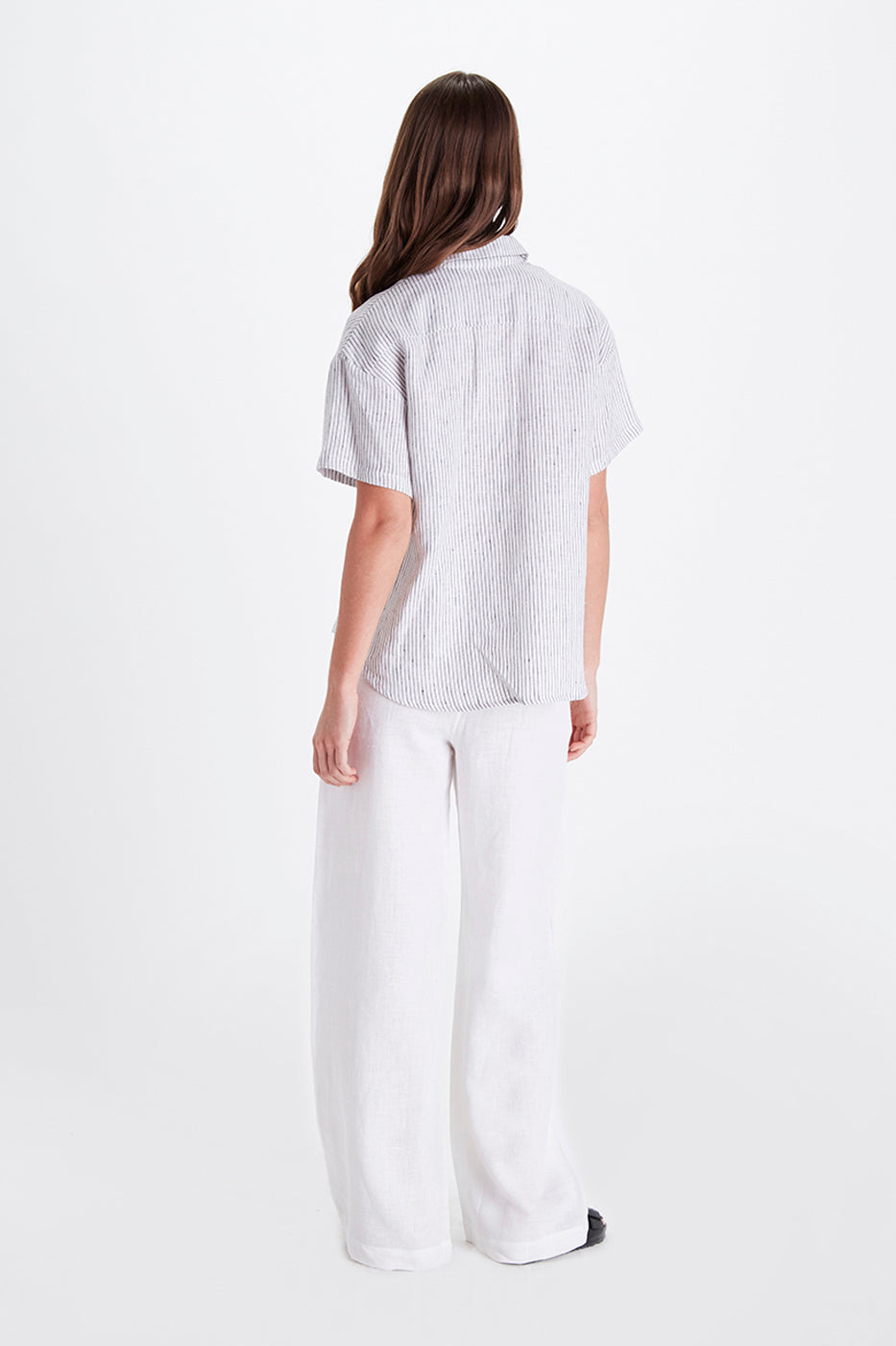Eileen Shirt - Stripe Linen