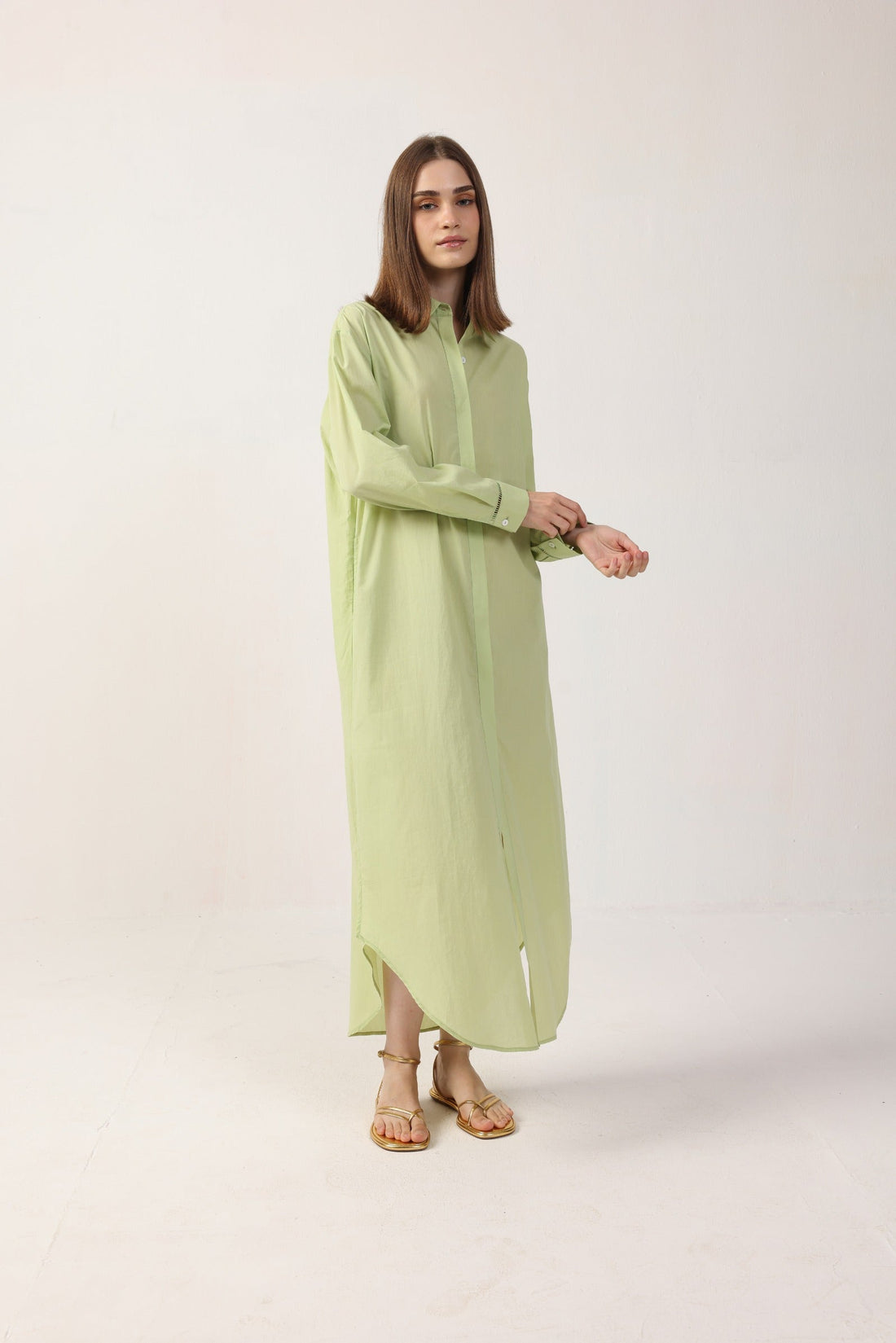 Galit Maxi Shirt Dress - Cotton Poplin