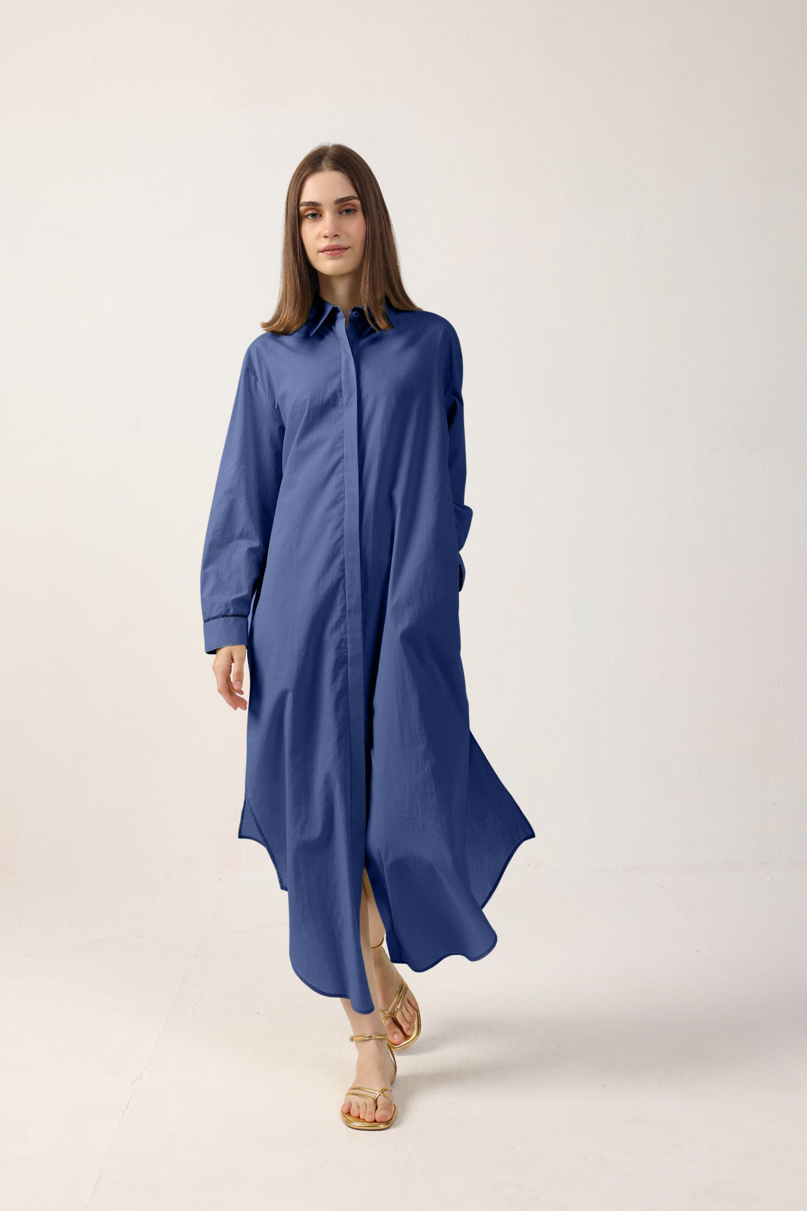 Galit Maxi Shirt Dress - Cotton Poplin