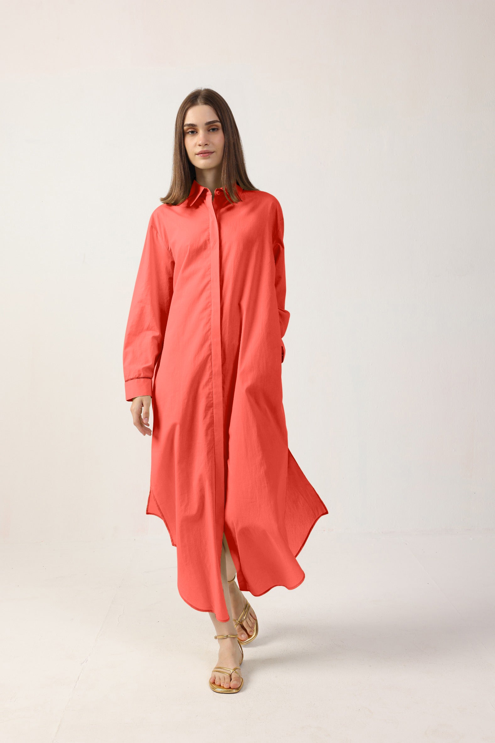 Galit Maxi Shirt Dress - Cotton Poplin