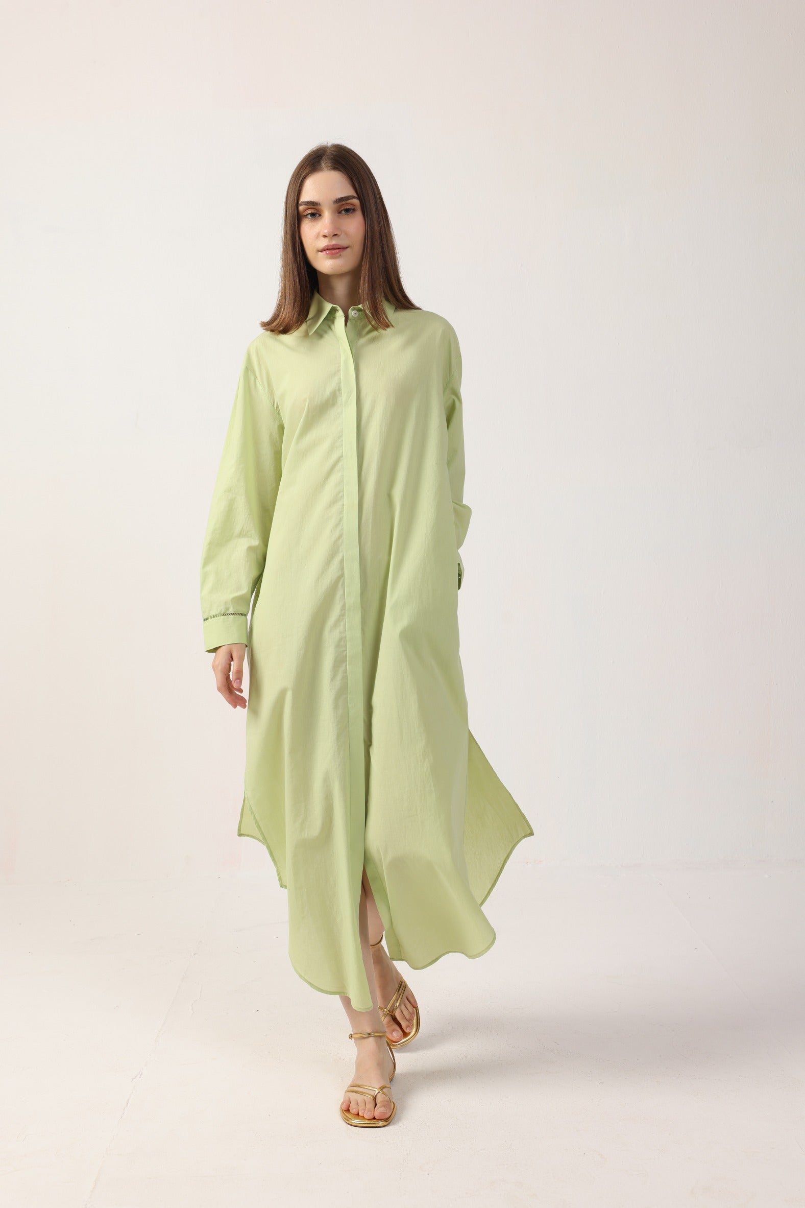 Galit Maxi Shirt Dress - Cotton Poplin