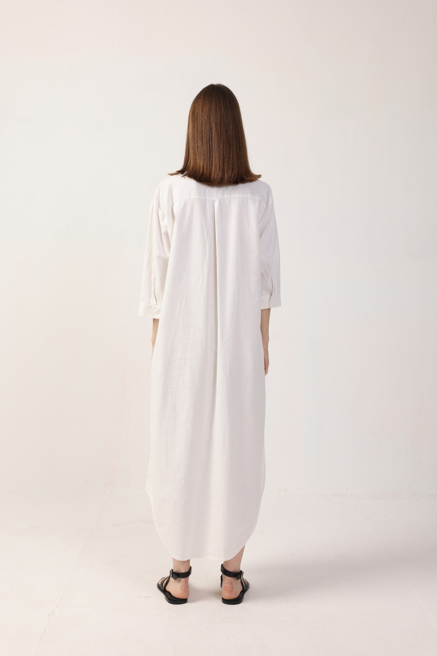 Galit Maxi Shirt Dress- Linen