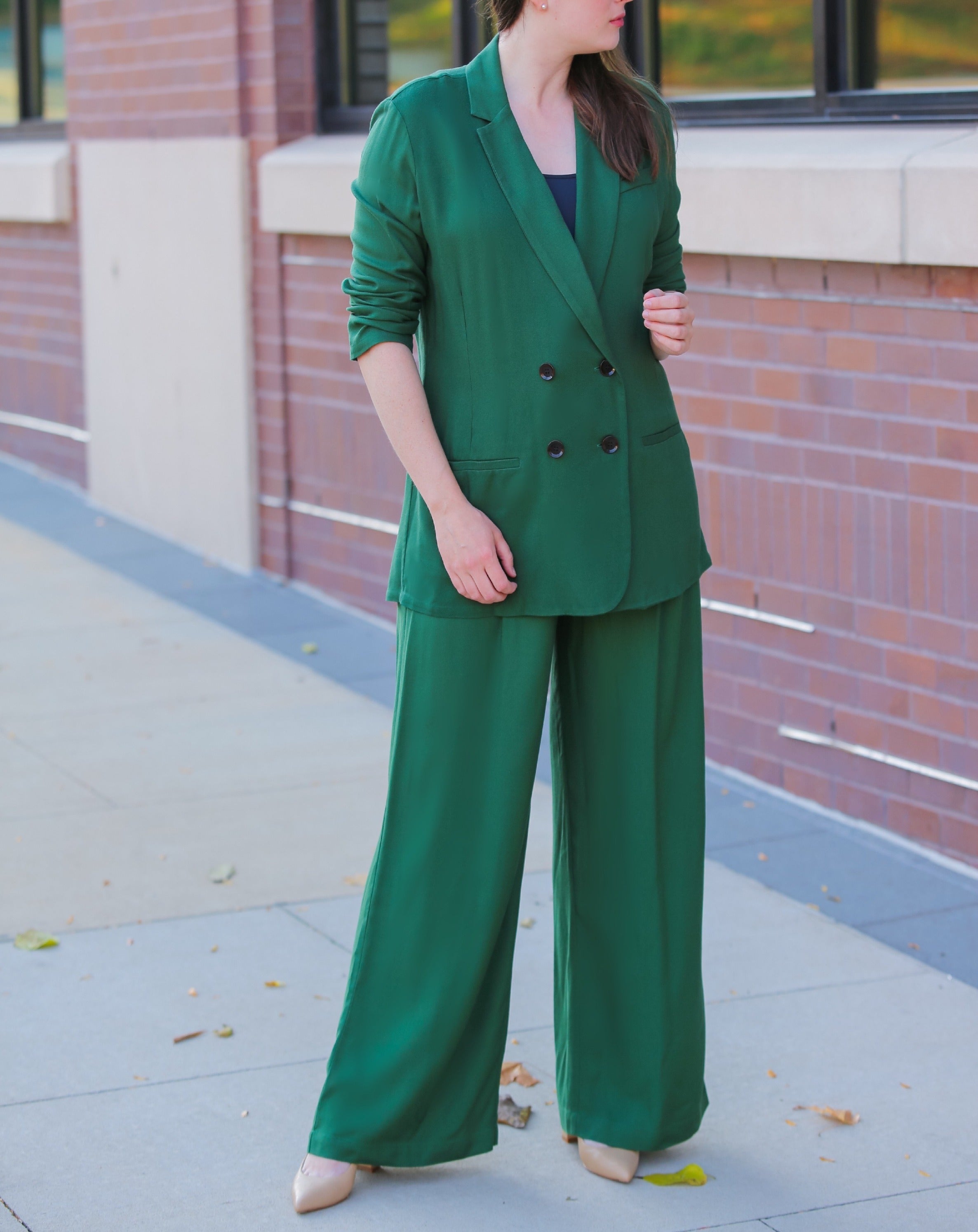 Garbo Pants - Dobby Crepe