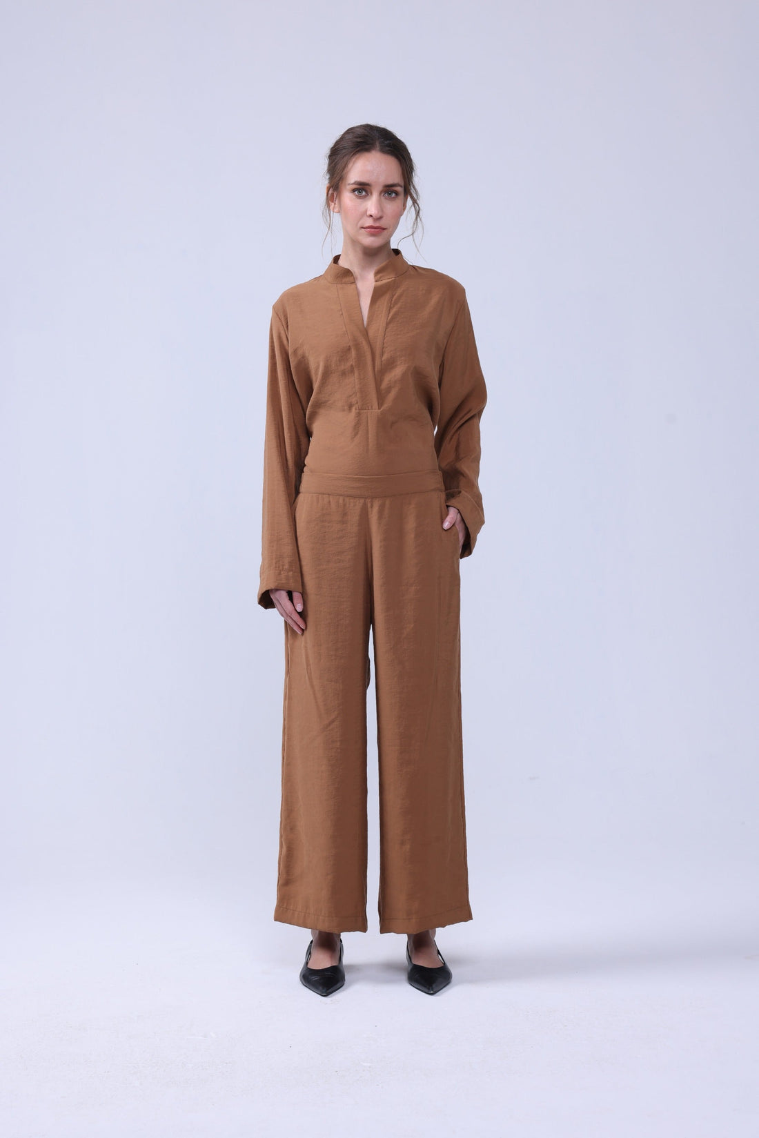 Giada Cropped Pants - Vintage Cupro