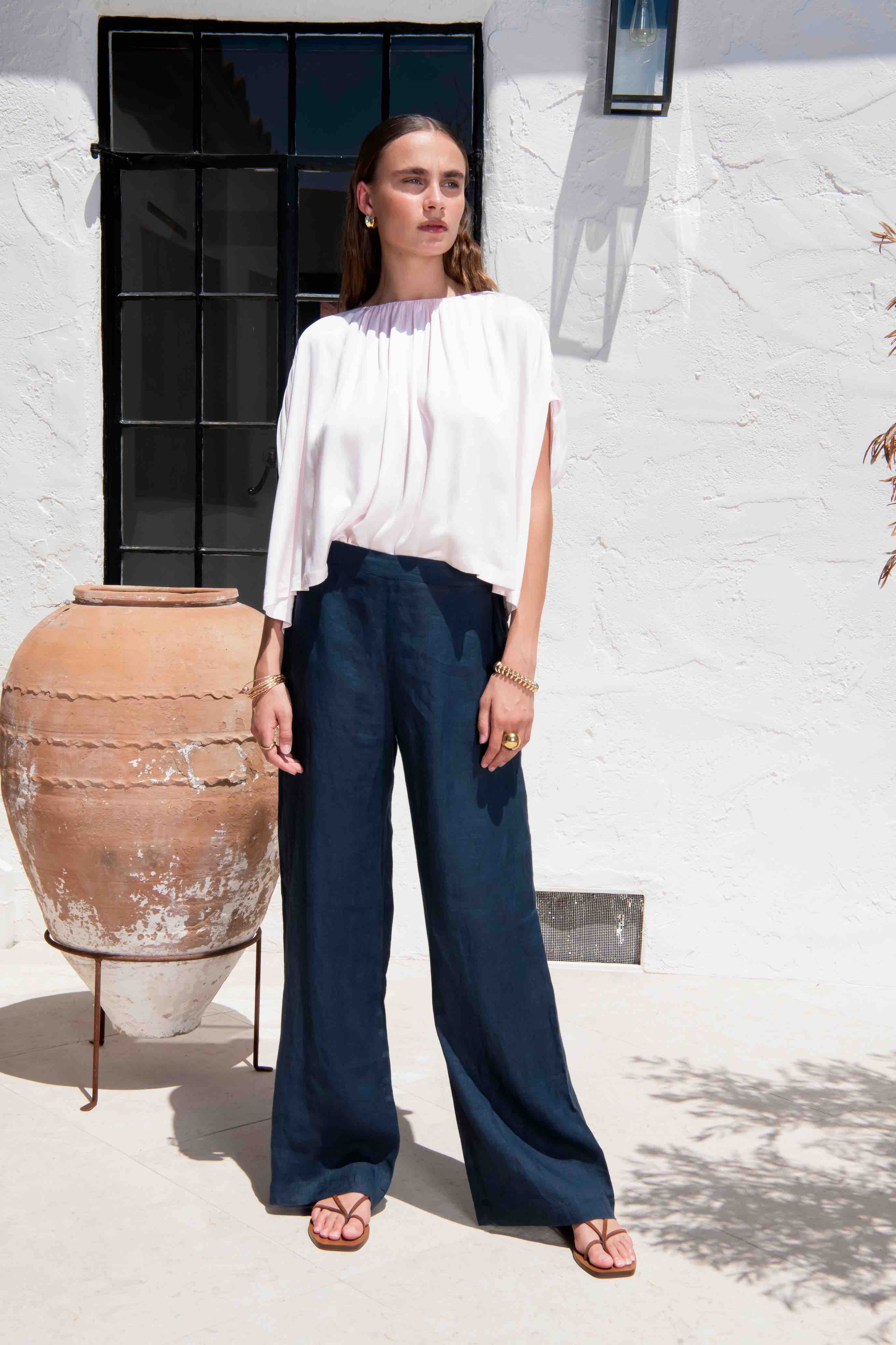 Julietta Blouse - Satin Tencel