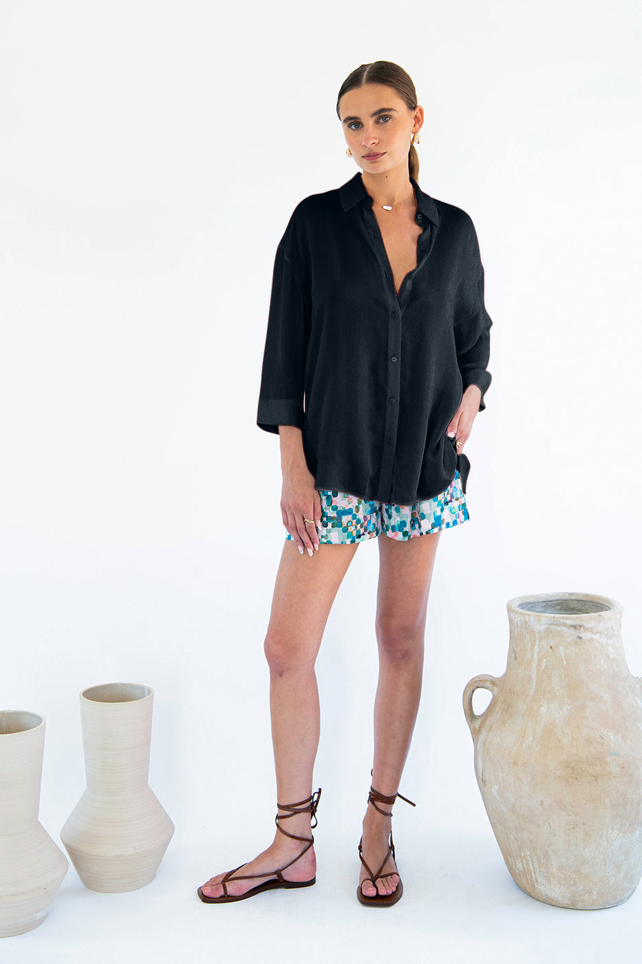 Livia Boyfriend Shirt - Linen