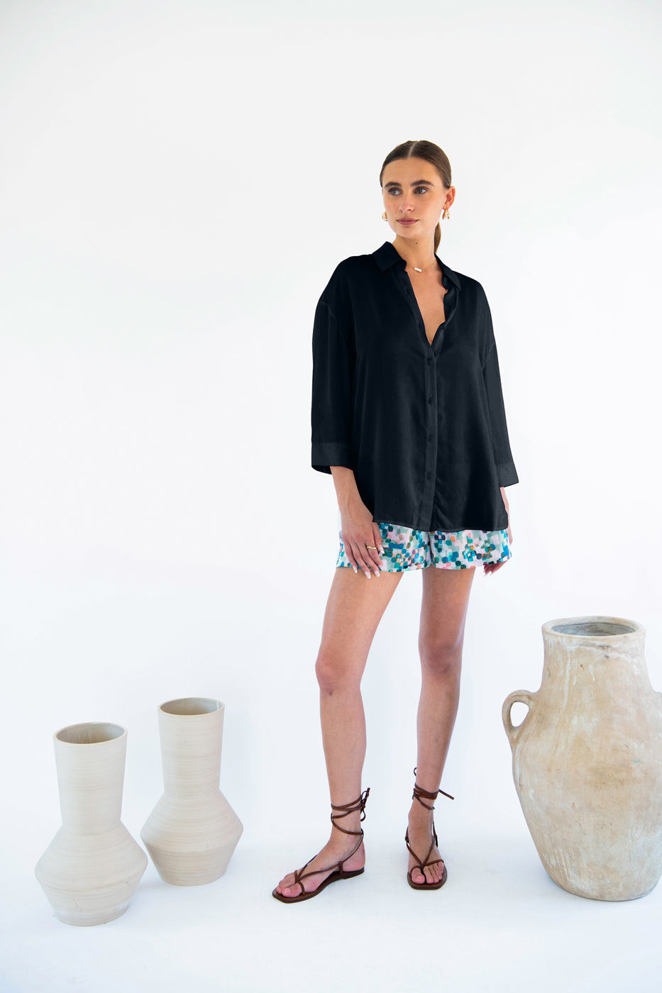 Livia Boyfriend Shirt - Linen