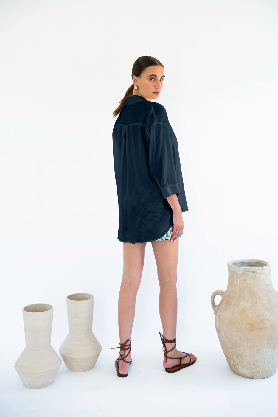 Livia Boyfriend Shirt - Linen