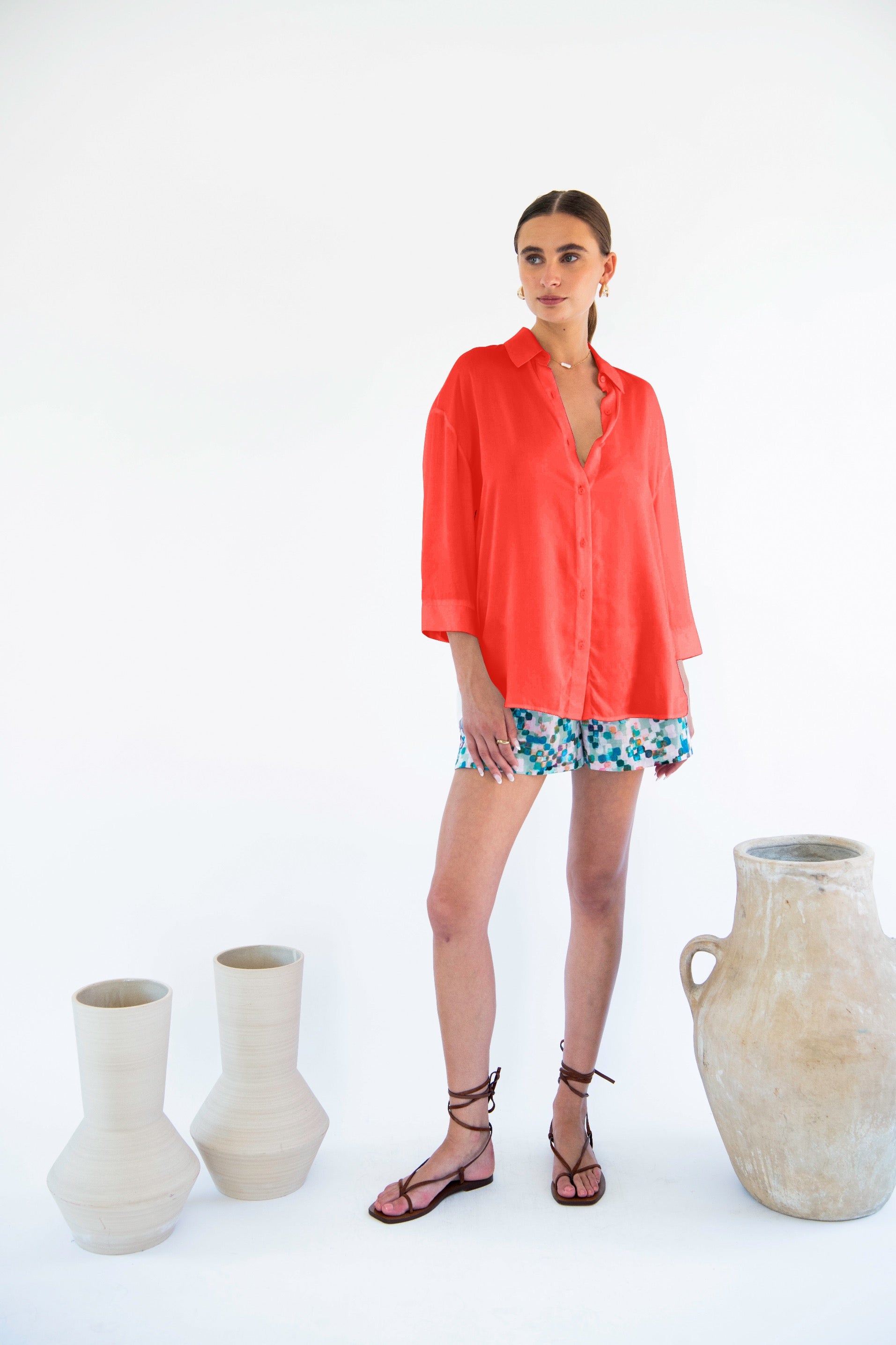 Livia Boyfriend Shirt - Linen