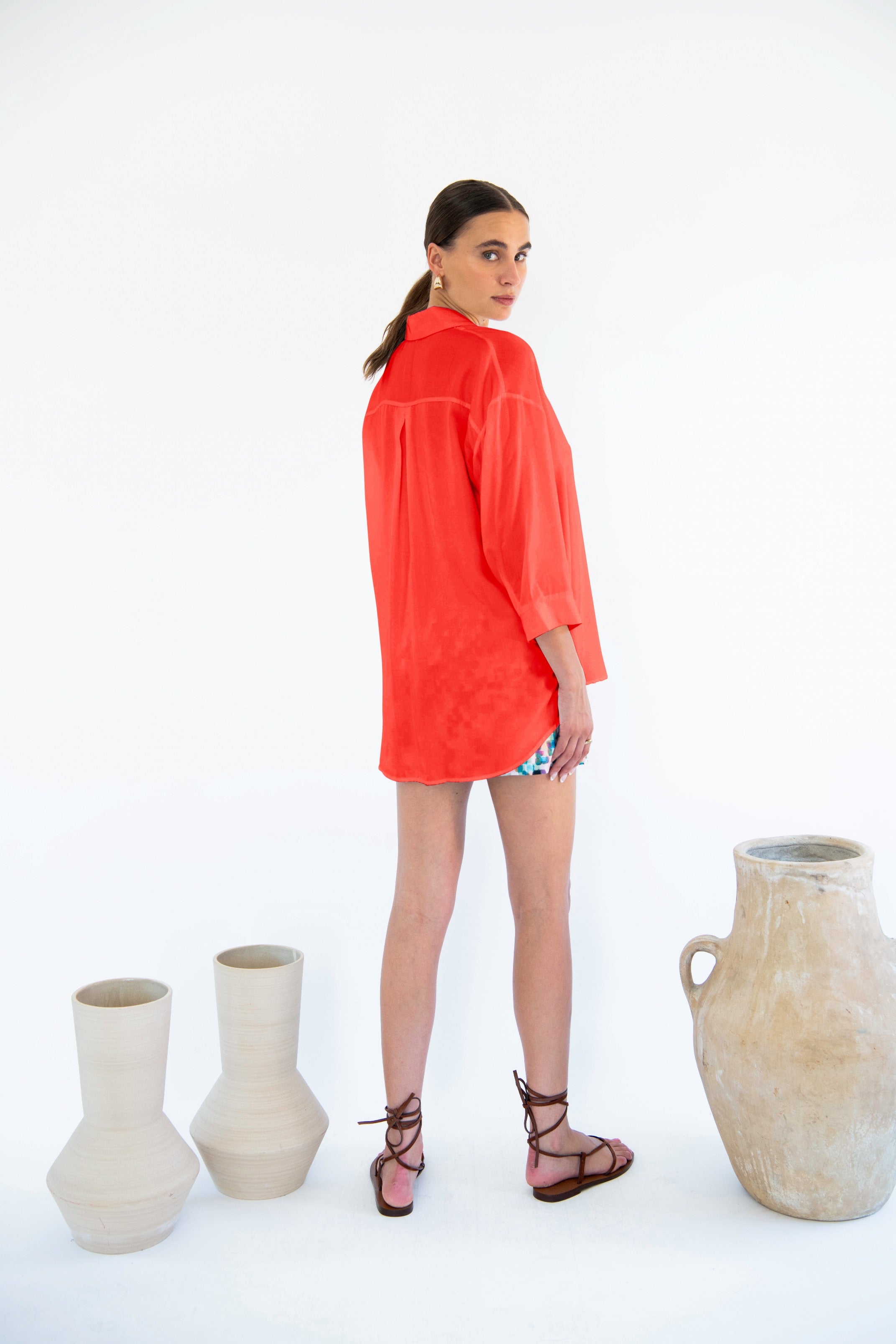 Livia Boyfriend Shirt - Linen