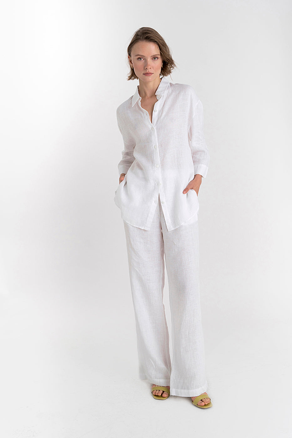 Livia Boyfriend Shirt SS25 - Linen