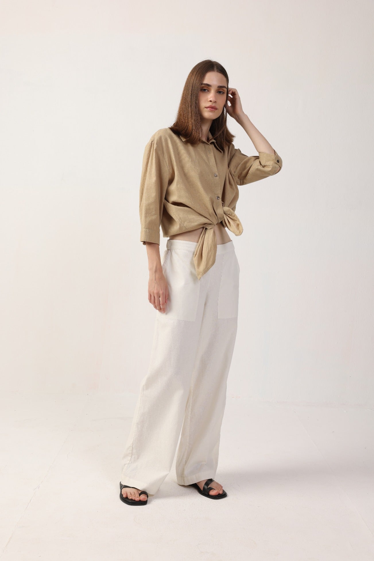 Livia Boyfriend Shirt SS25 - Linen