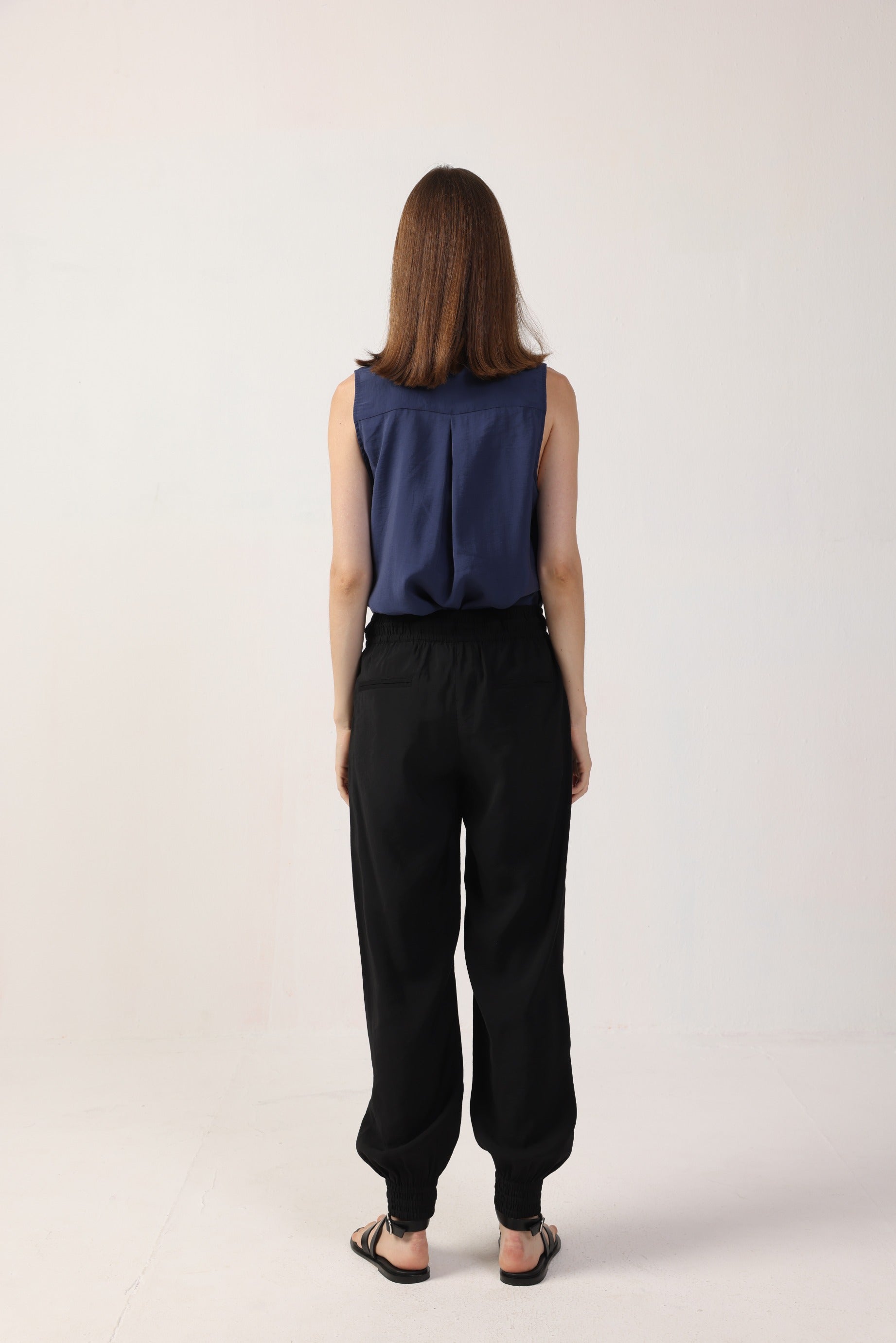 Rina Drawstring Pants - Vintage Cupro