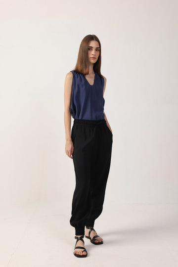Rina Drawstring Pants - Vintage Cupro