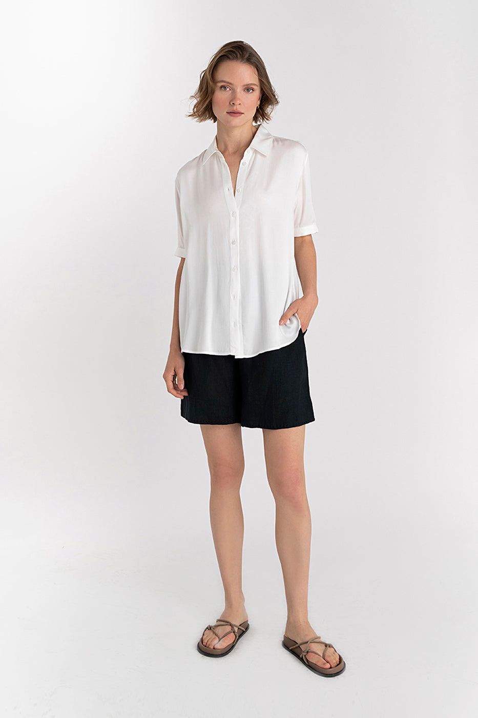 Short Sleeve Adrienne Blouse