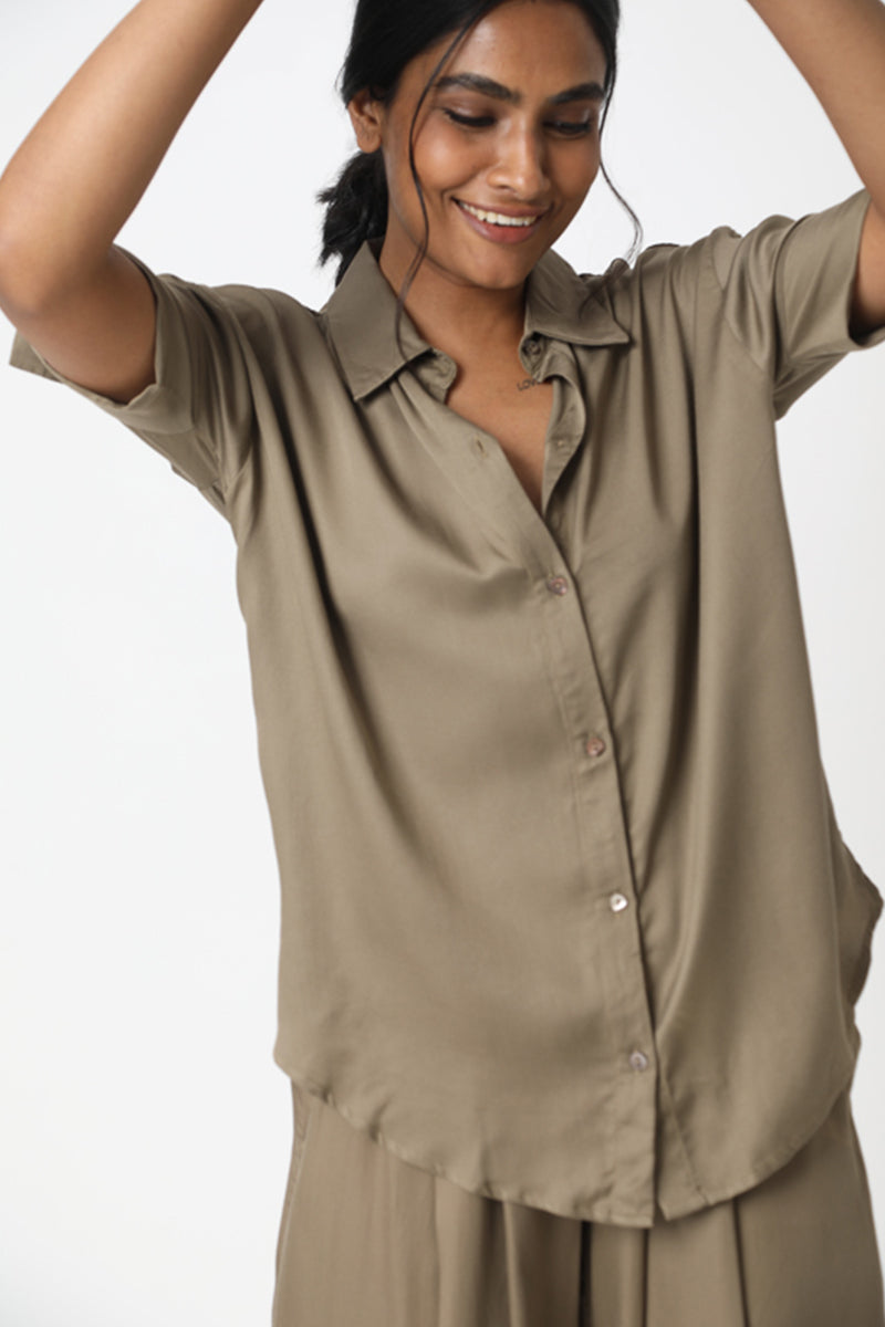 Short Sleeve Boyfriend Shirt